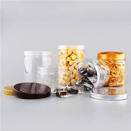 Muoviset purkit ja korkit